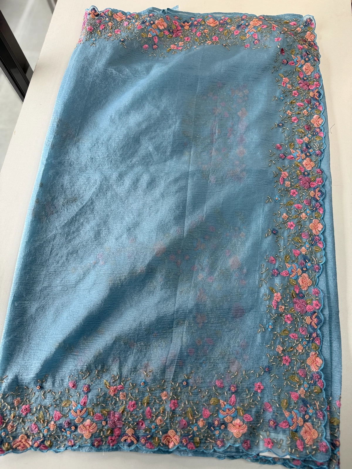 Crushed Crape Saree / 920A