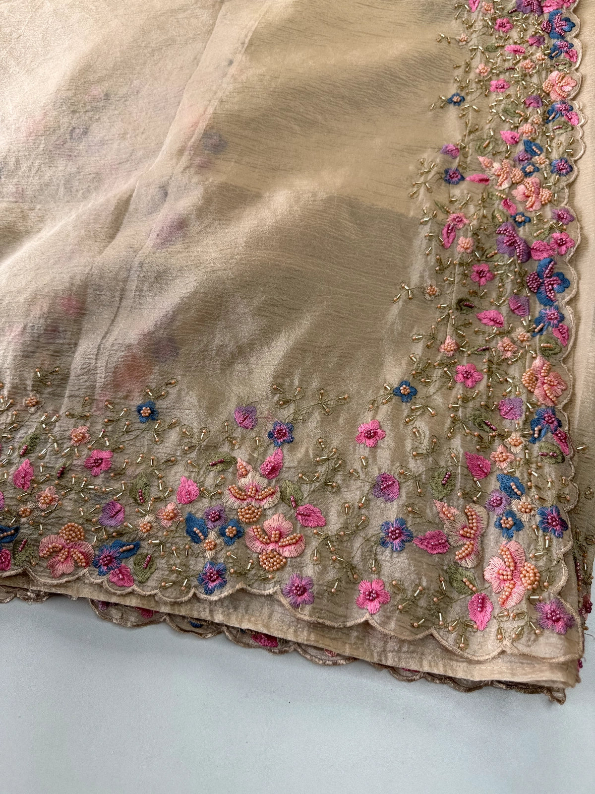 Crushed Crape Saree / 920A