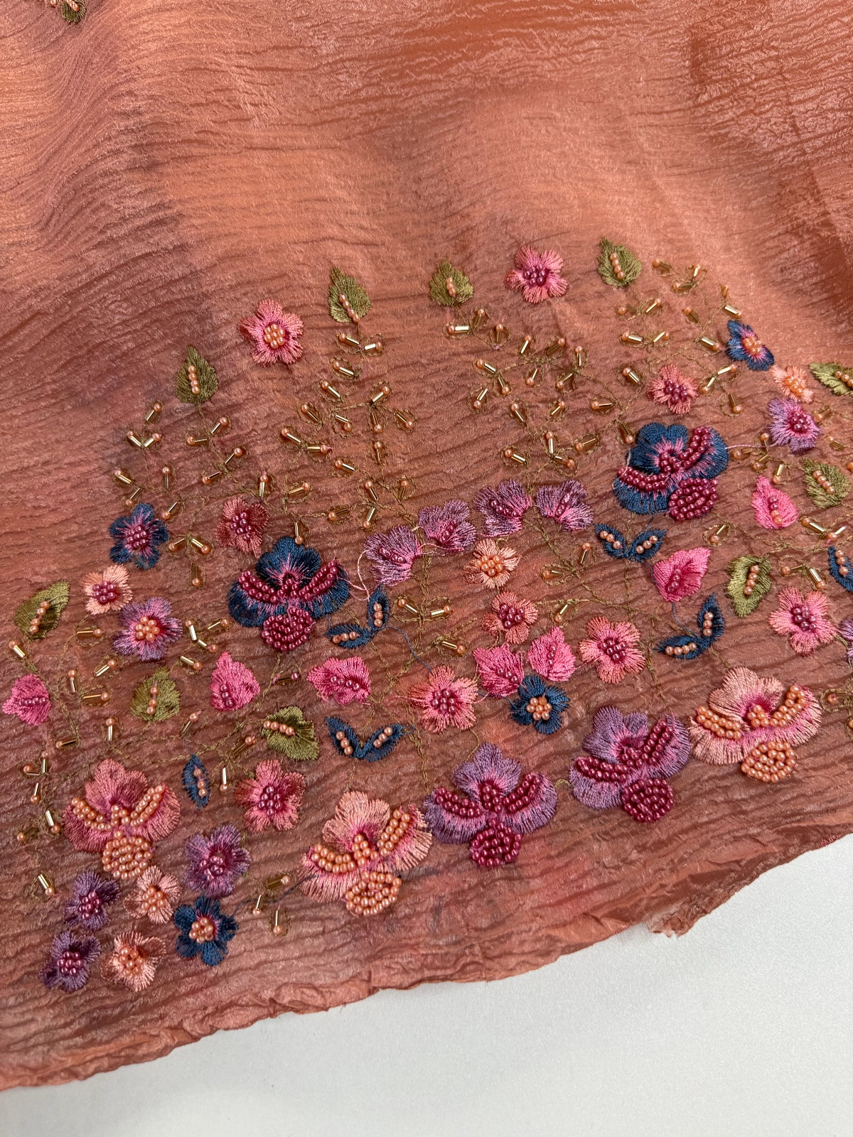 Crushed Crape Saree / 920A