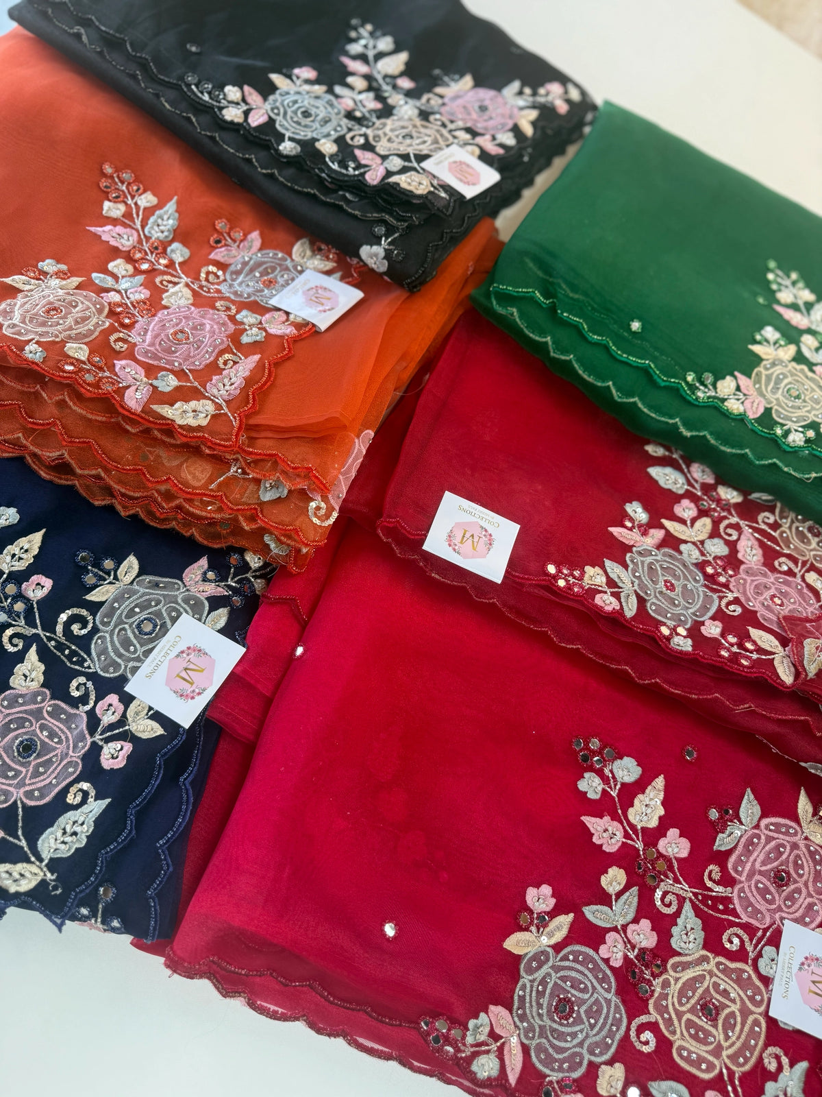 Glass Organza Saree/ SA007