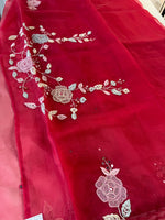 Glass Organza Saree/ SA007
