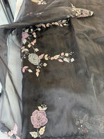 Glass Organza Saree/ SA007