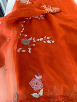 Glass Organza Saree/ SA007