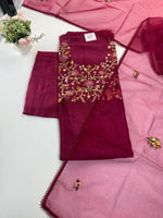 Mal Chanderi Unstitched Salwar Set / U3258