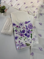 Unstitched salwar set in slub cotton / 314A