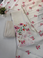 Unstitched salwar set in slub cotton / 314A