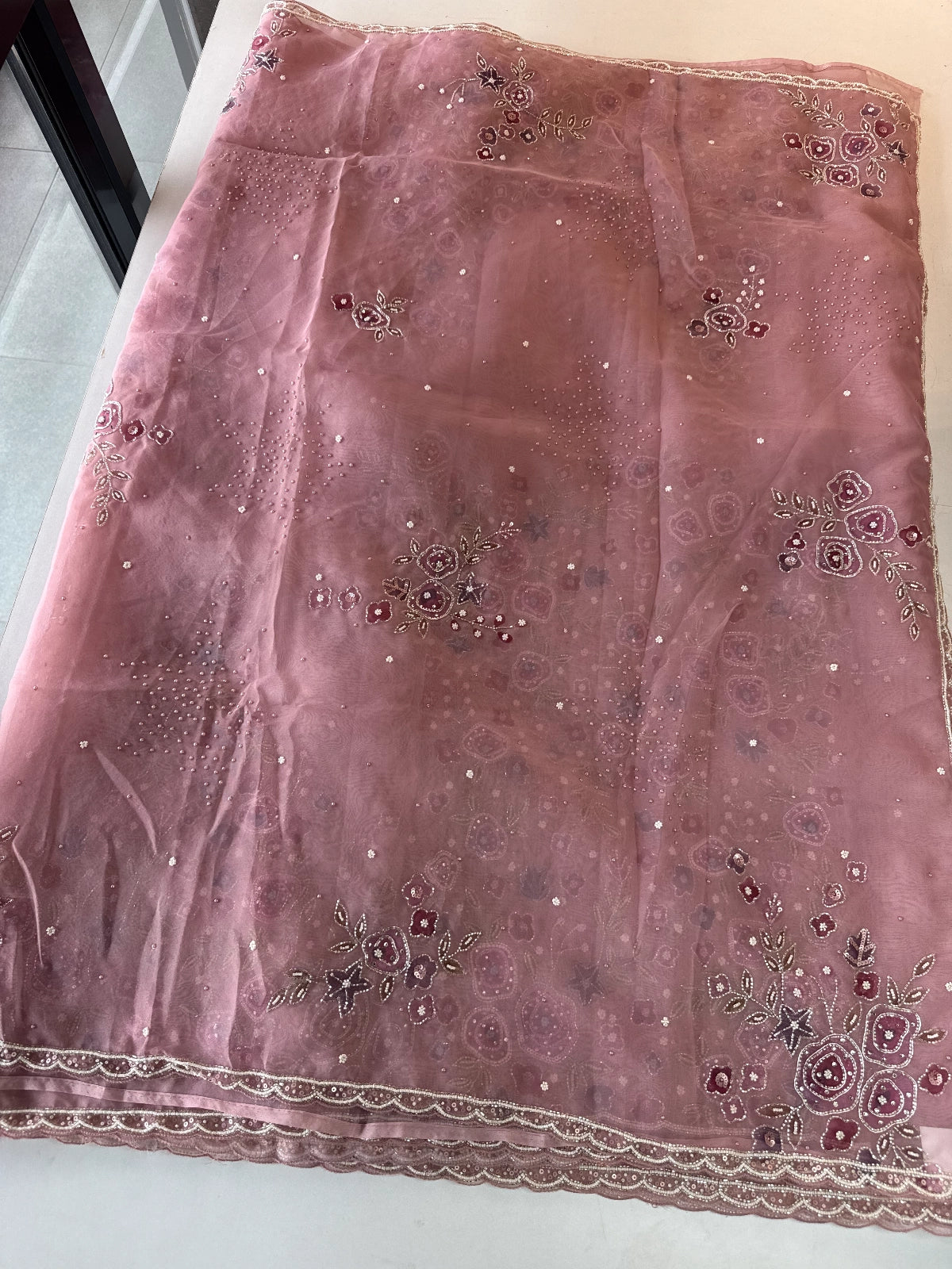Organza saree / J3231
