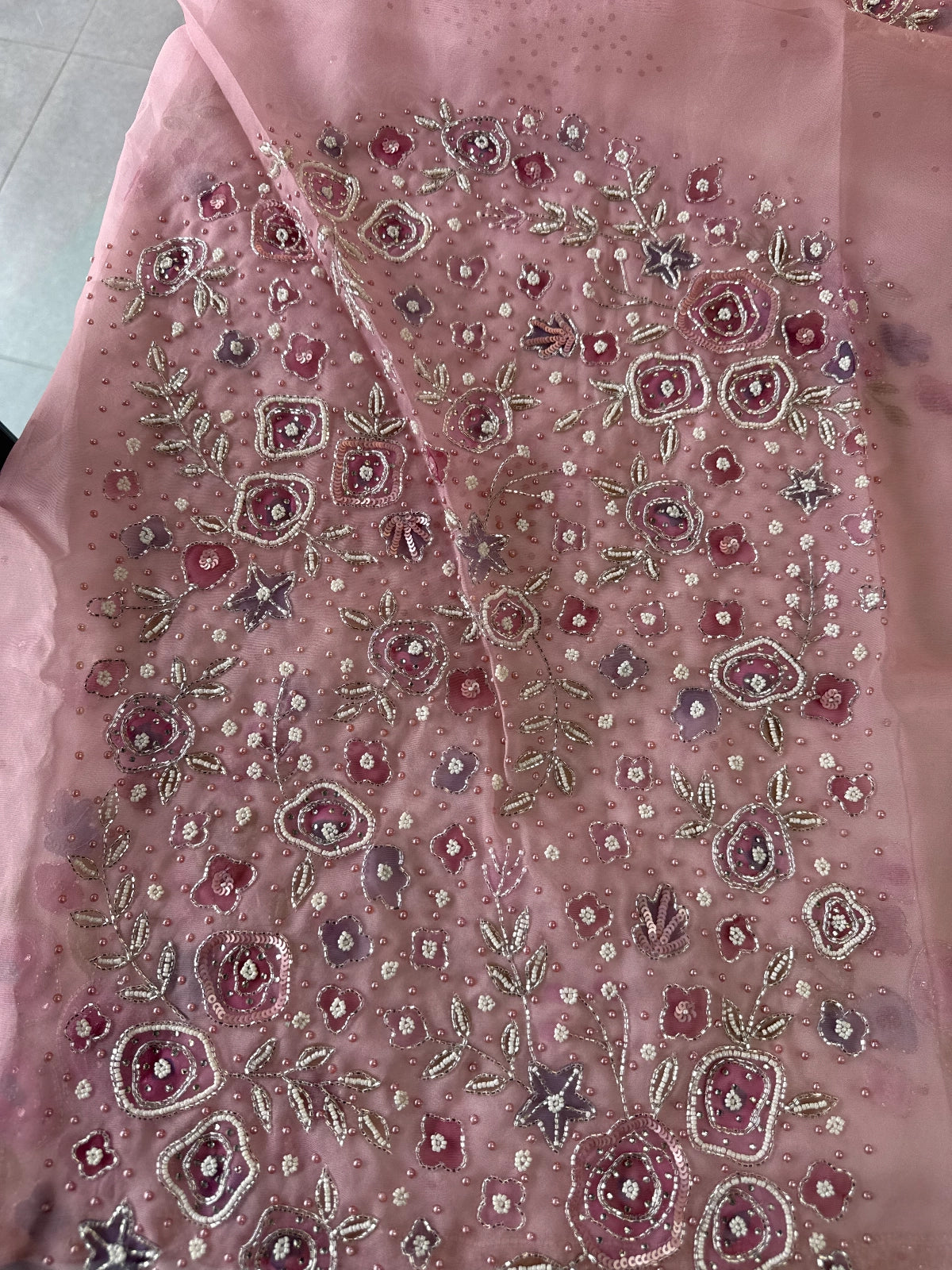 Organza saree / J3231