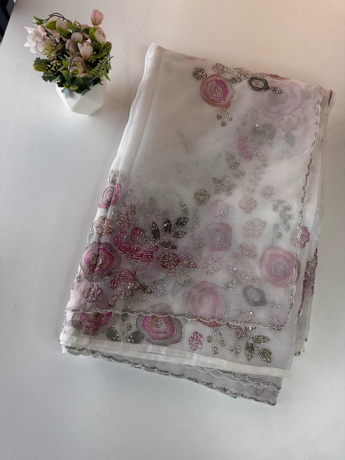 Organza saree / DG265