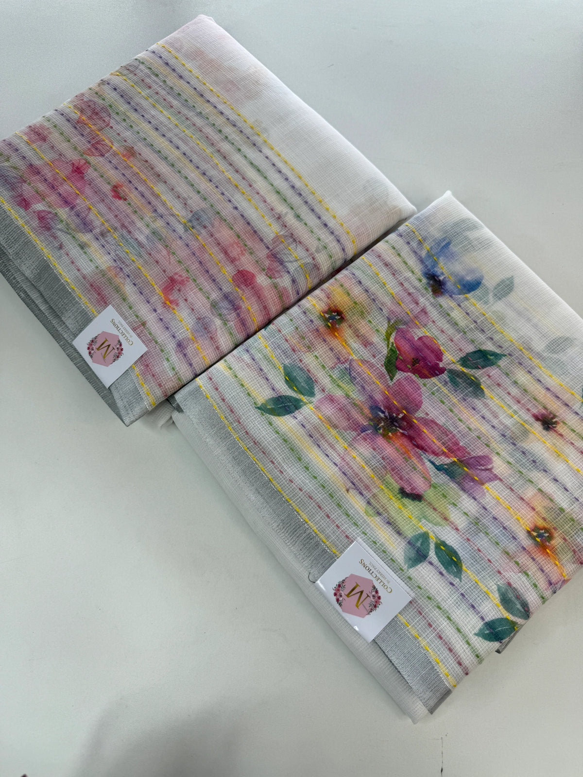 Linen cotton Saree/ LKE25