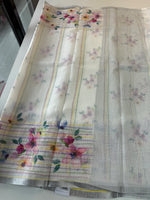 Linen cotton Saree/ LKE25