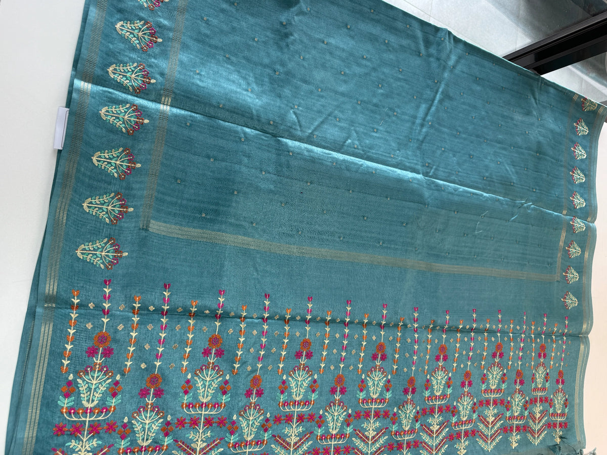 Soft semi Tussar saree/ D295