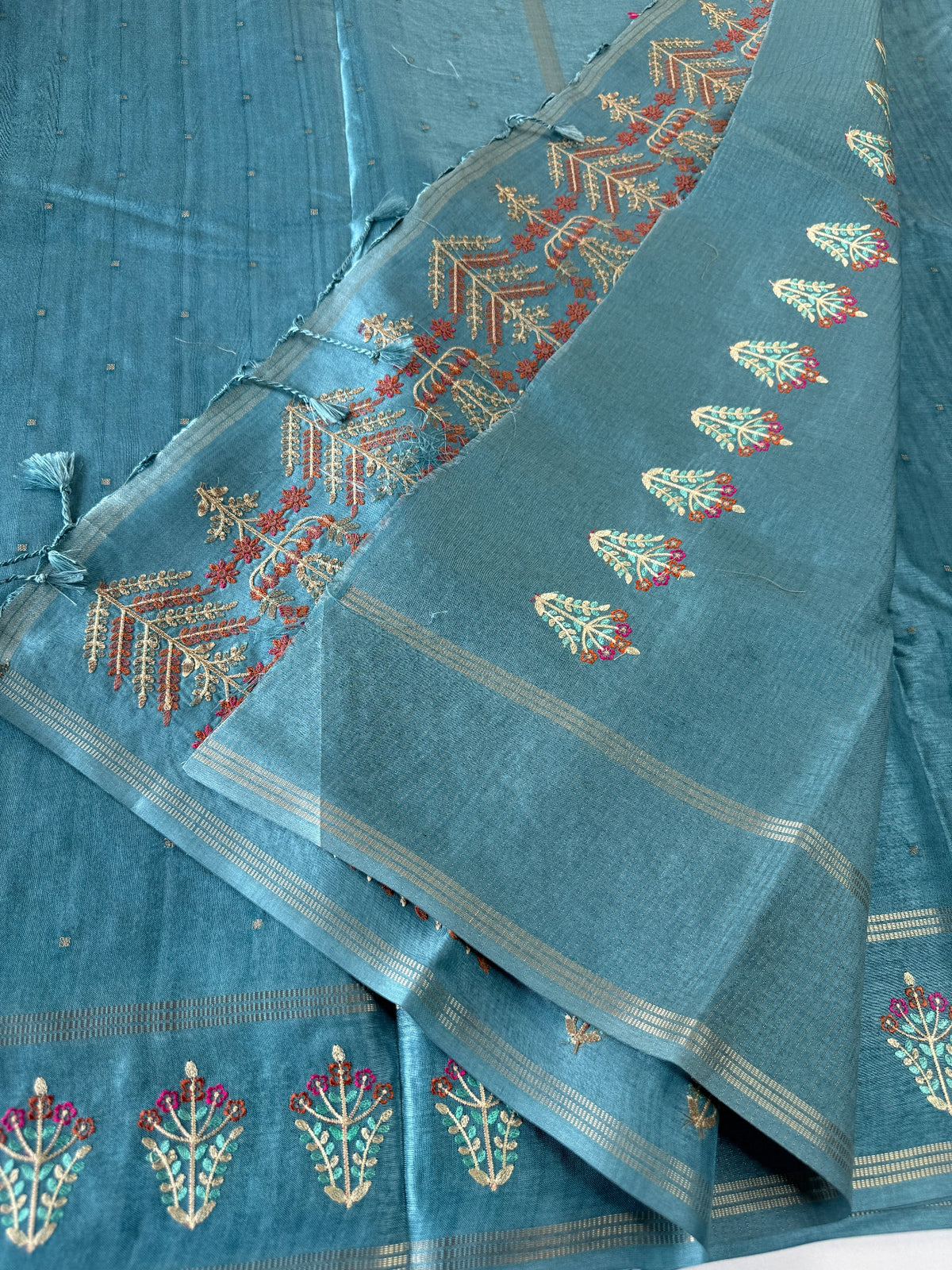 Soft semi Tussar saree/ D295