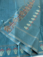 Soft semi Tussar saree/ D295