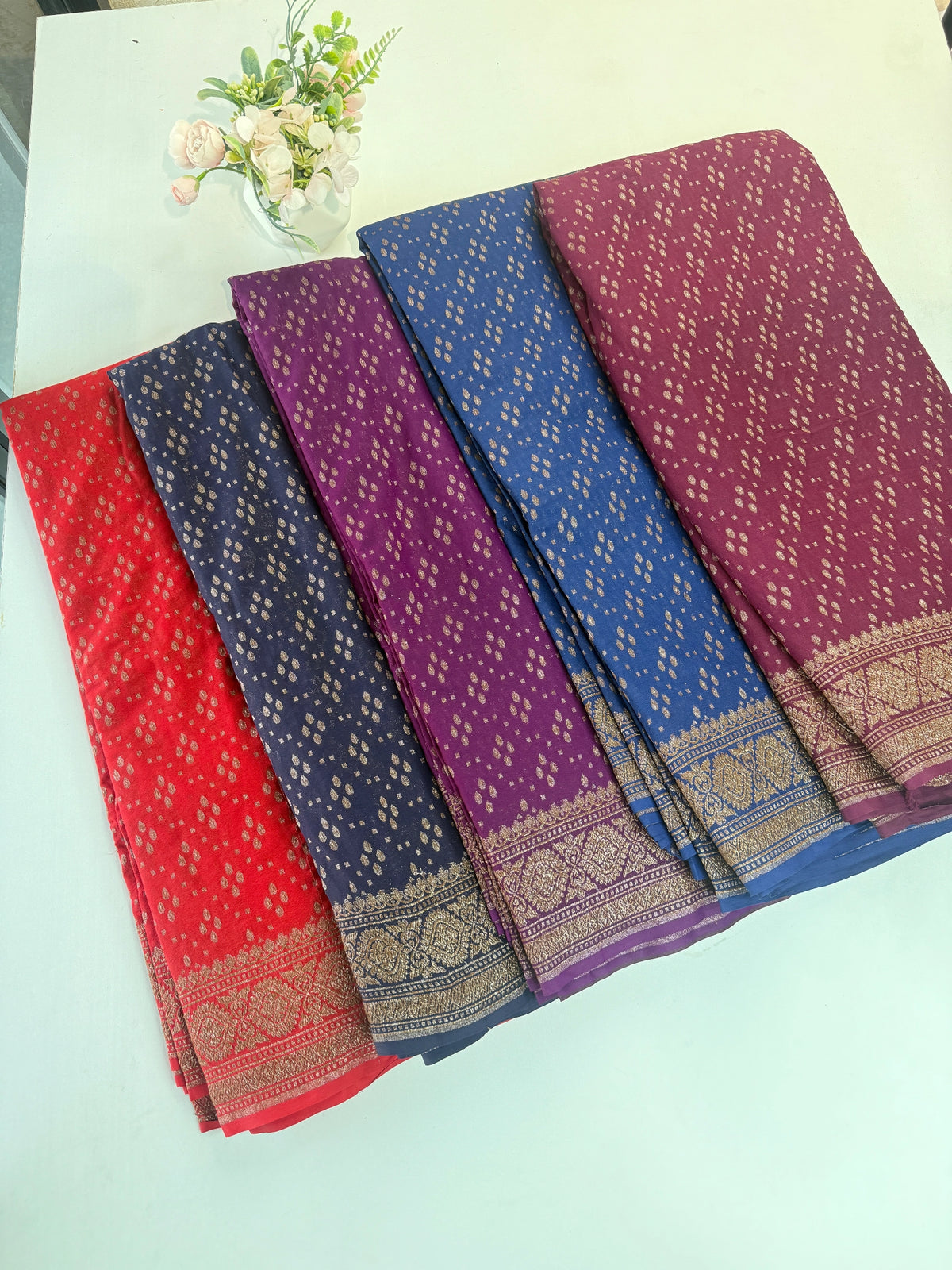 Georgette Banarasi Saree/ 11MC