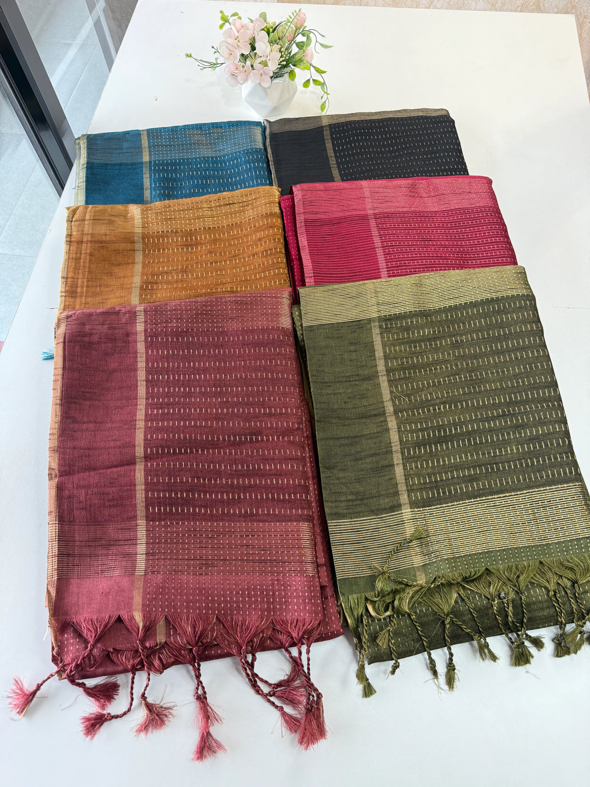 Semi matka saree/MAT12