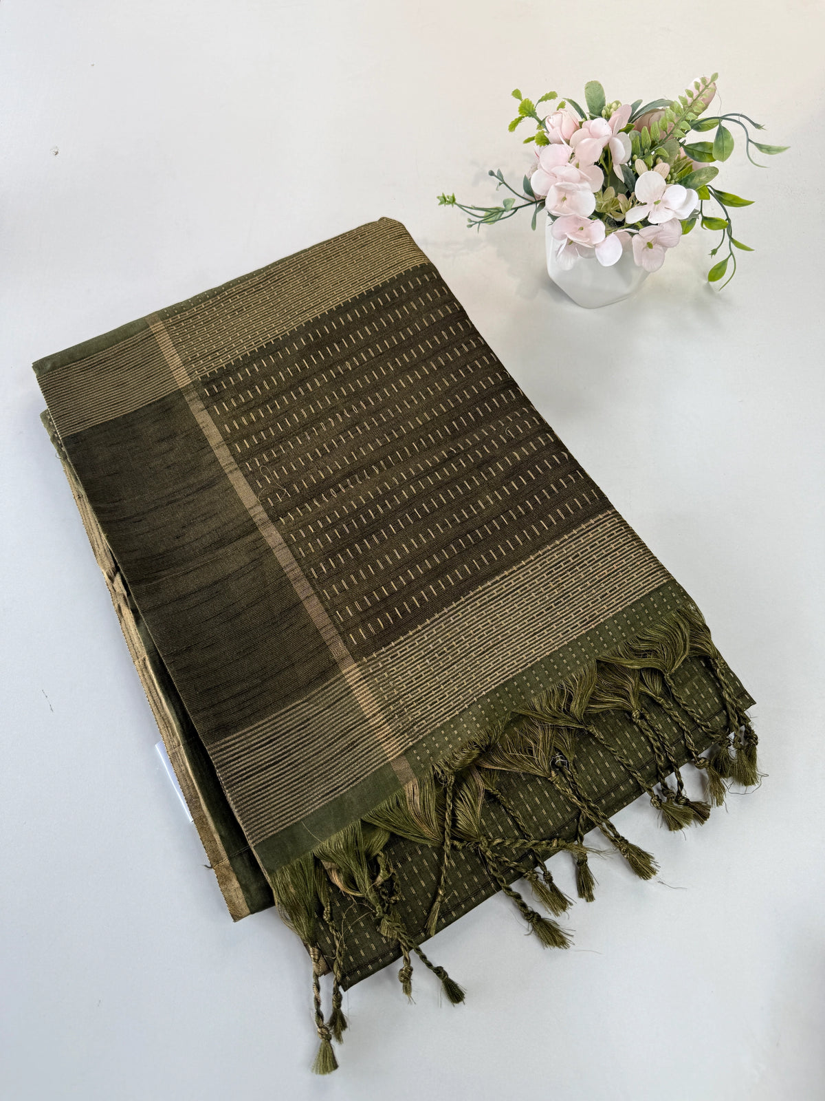 Semi matka saree/MAT12