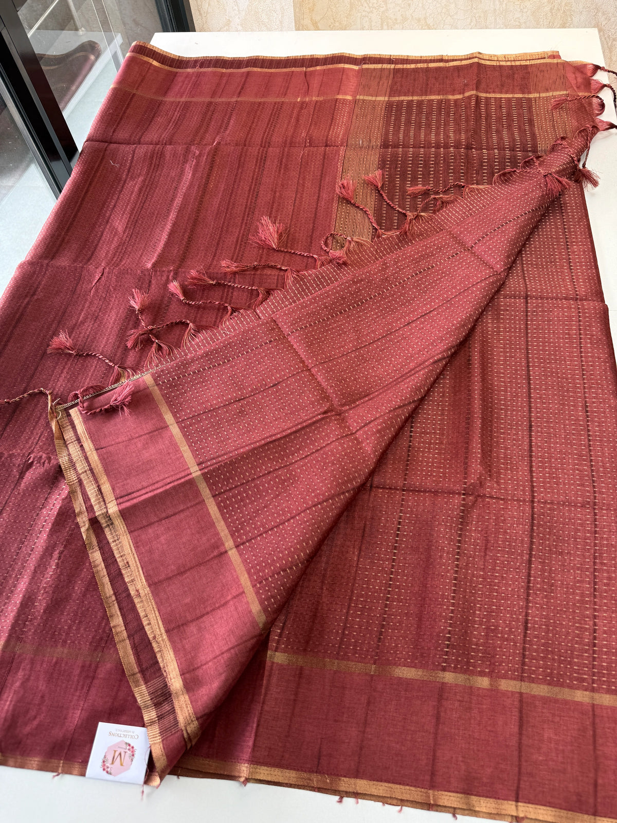 Semi matka saree/MAT12