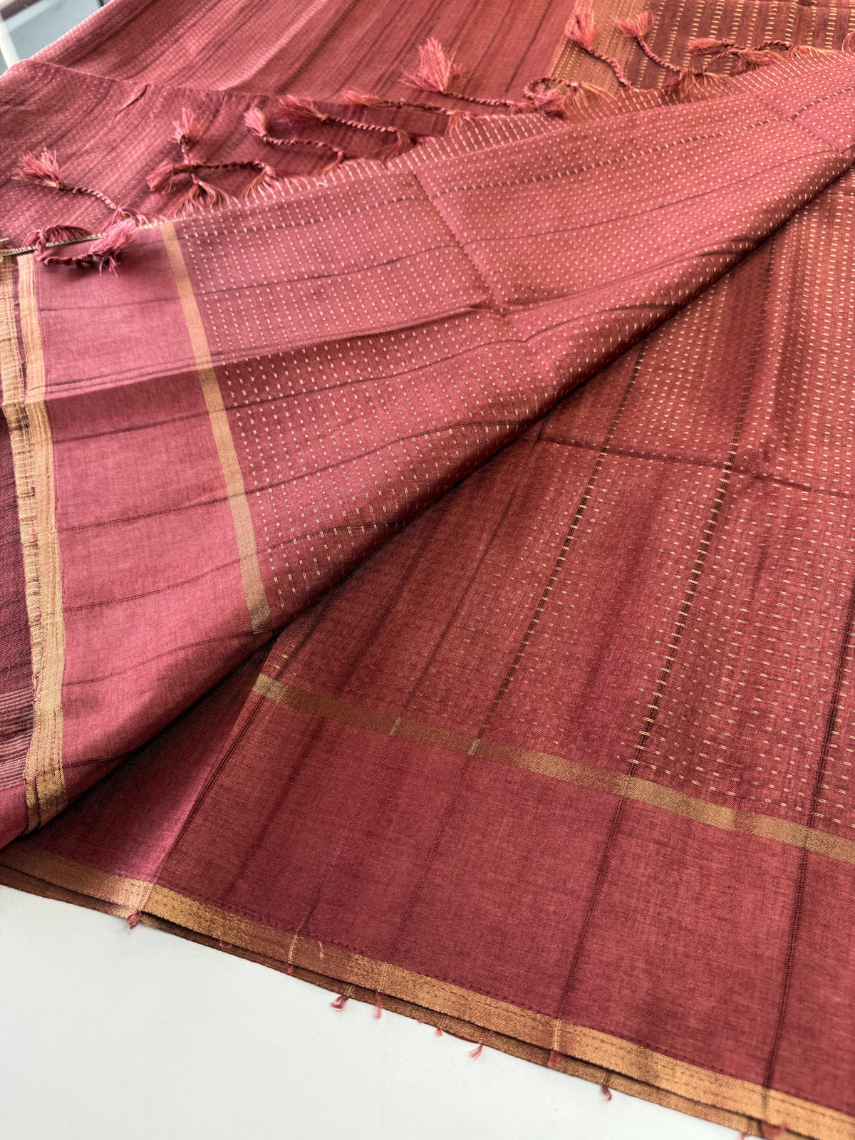 Semi matka saree/MAT12