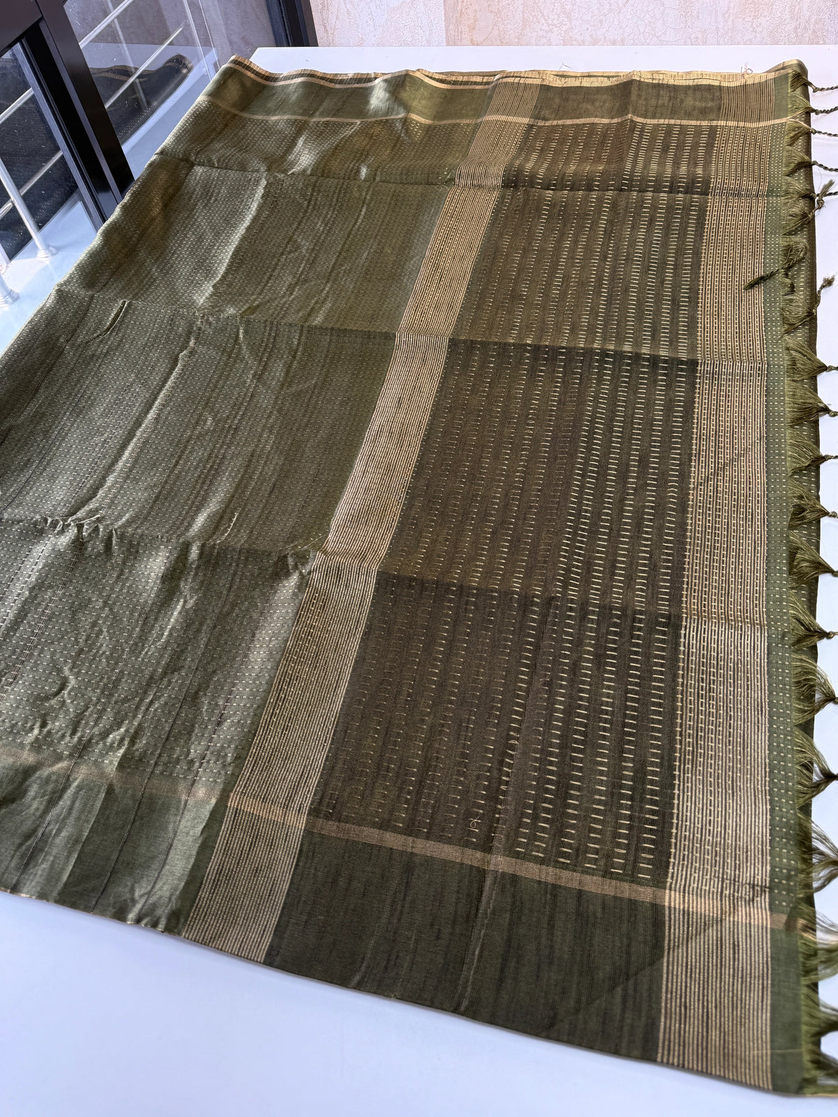 Semi matka saree/MAT12