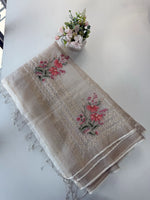 Premium Handloom kora silk Saree/ RE3769