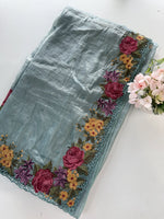Crushed Organza Saree/ 218E