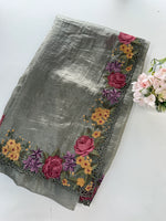 Crushed Organza Saree/ 218E