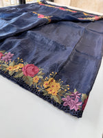 Crushed Organza Saree/ 218E