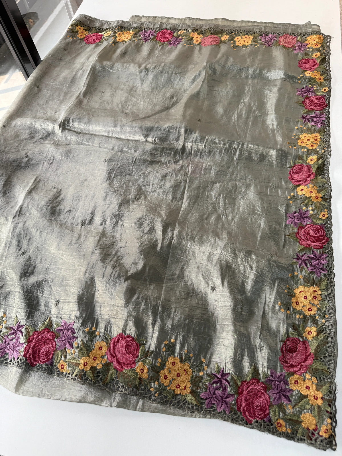 Crushed Organza Saree/ 218E