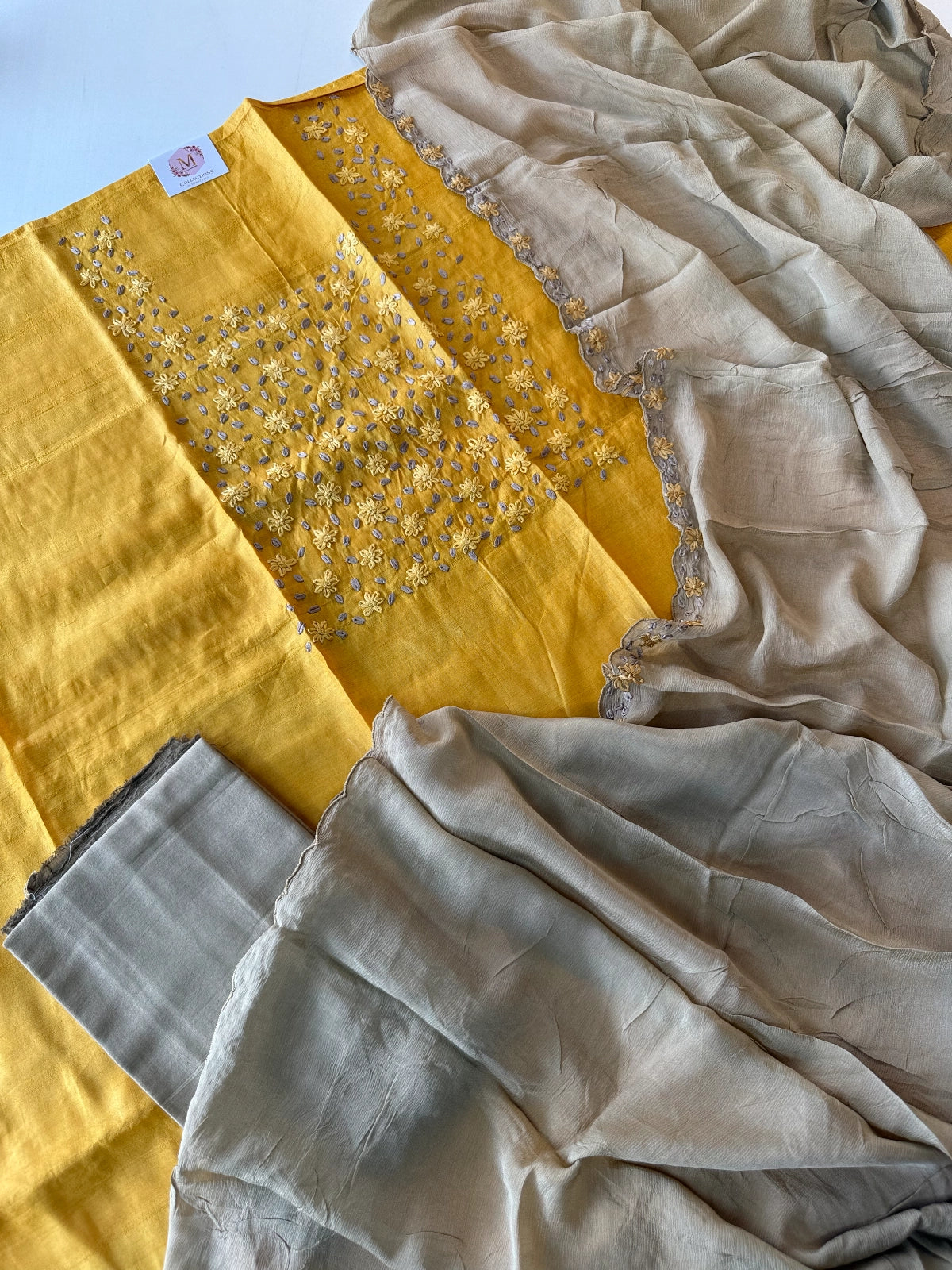 Pure tussar silk salwar set /S1099