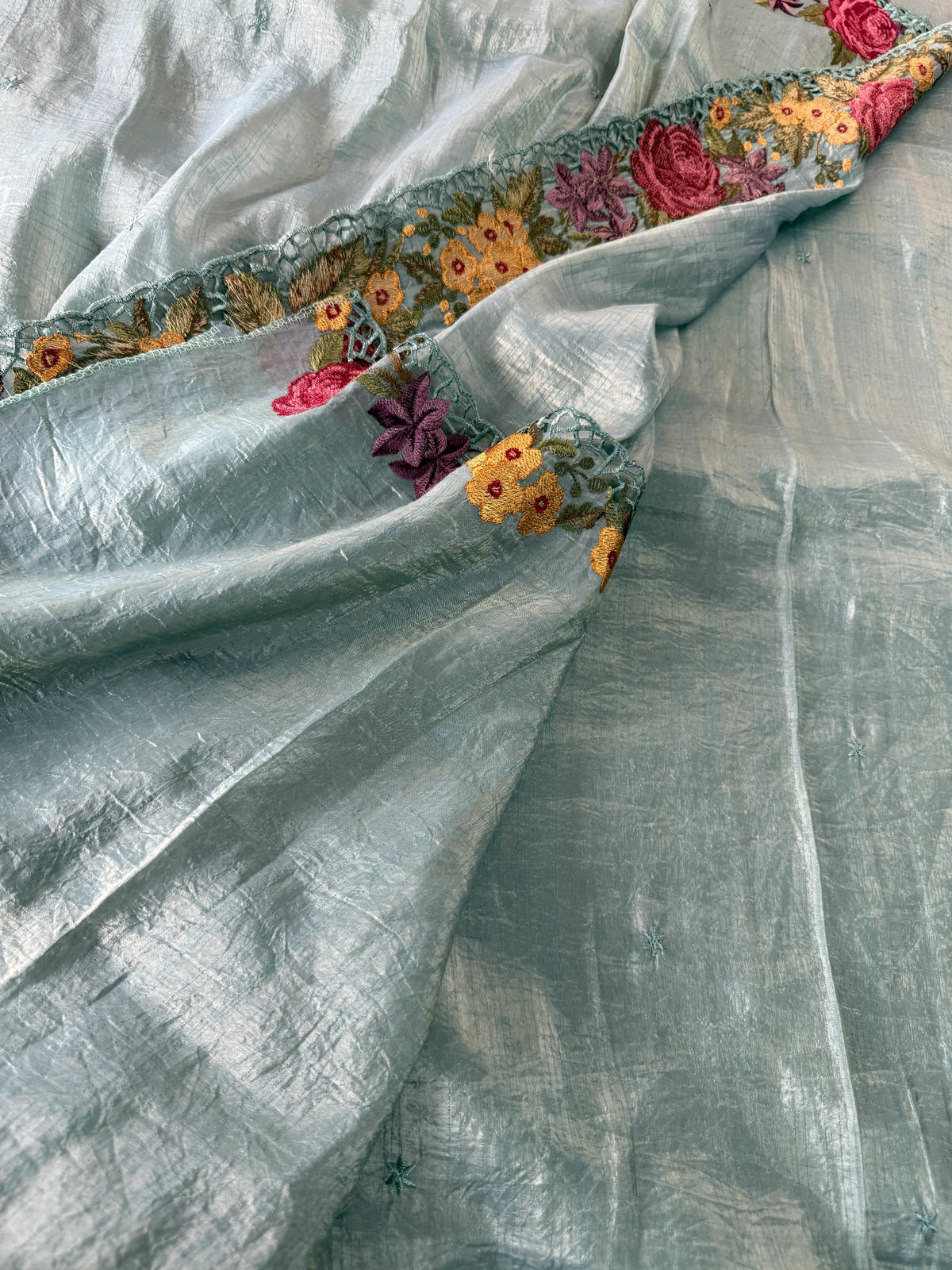 Crushed Organza Saree/ 218E