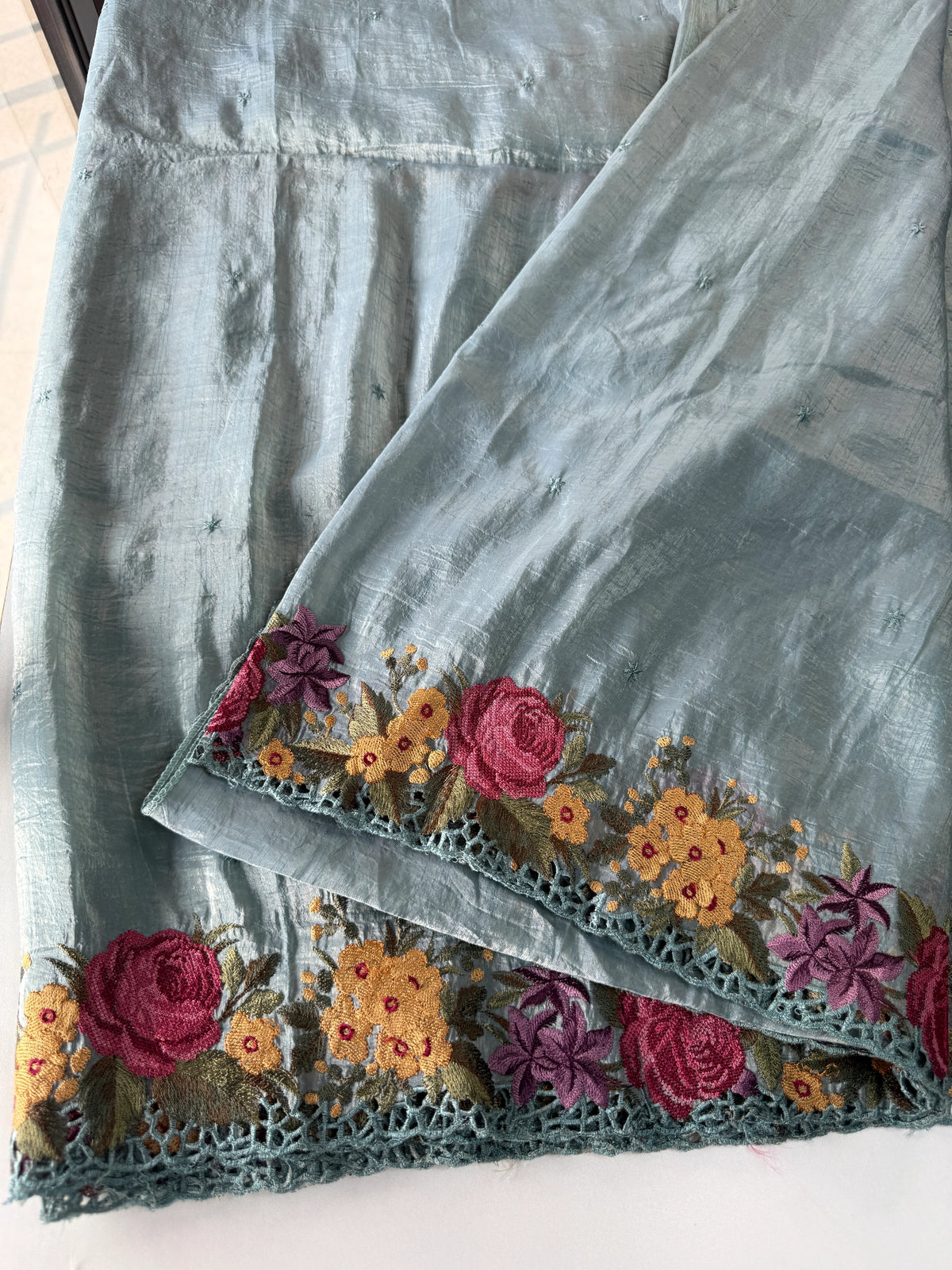 Crushed Organza Saree/ 218E