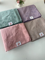 Cotton net Appliqué work Saree/ 125EFS