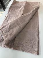 Cotton net Appliqué work Saree/ 125EFS