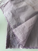 Cotton net Appliqué work Saree/ 125EFS