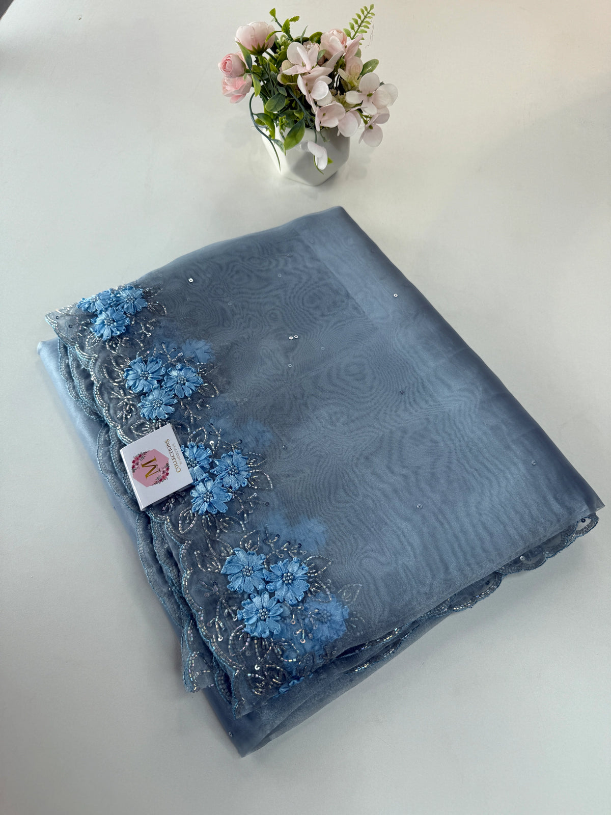 Glass Organza Saree/ HW23