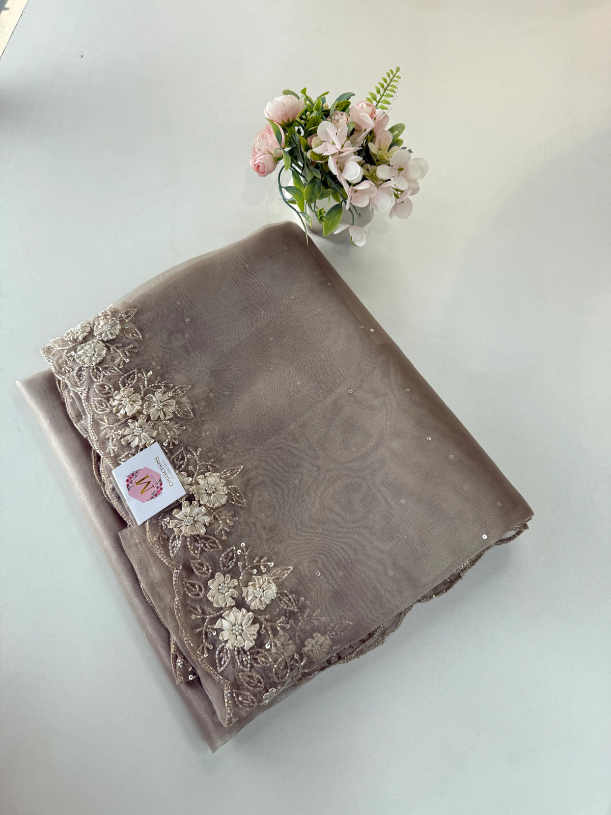 Glass Organza Saree/ HW23