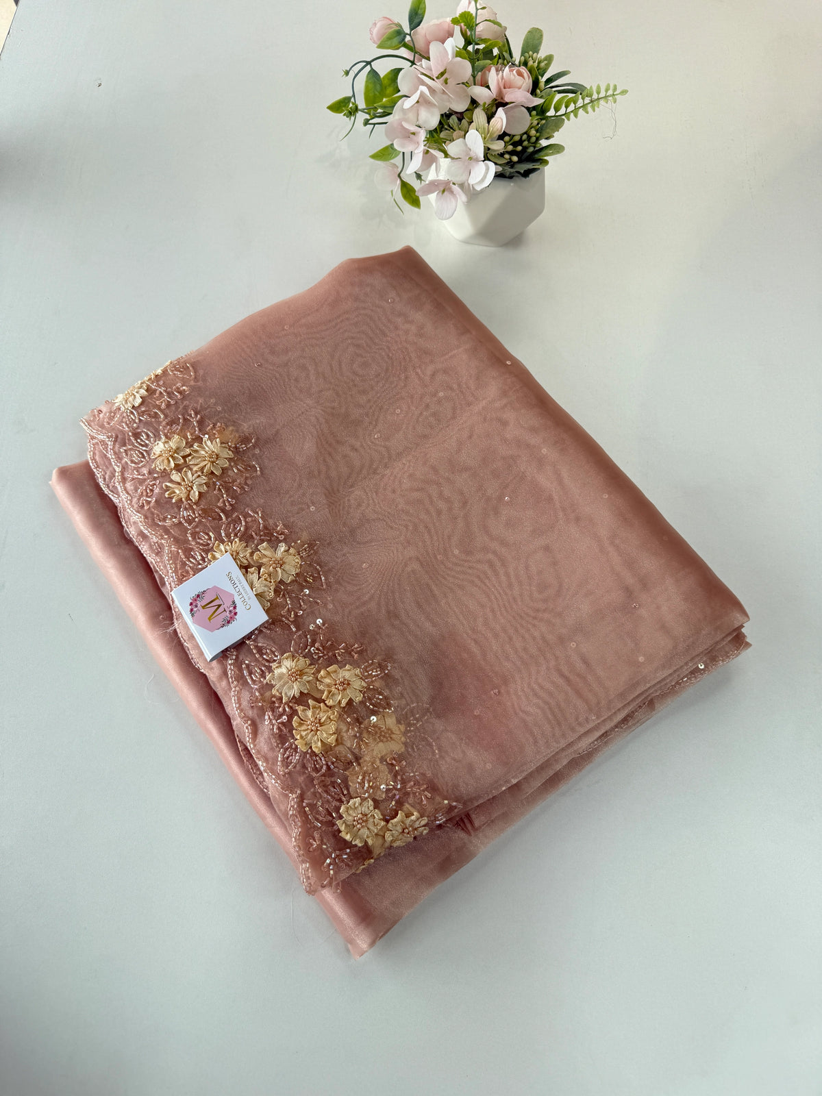 Glass Organza Saree/ HW23