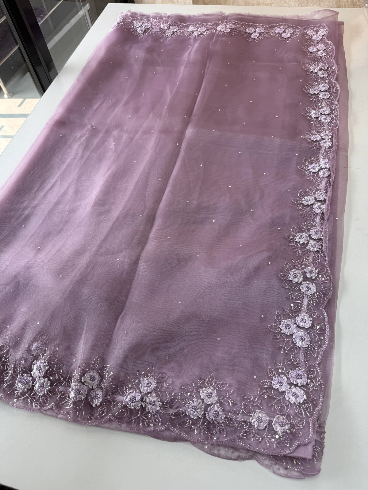 Glass Organza Saree/ HW23