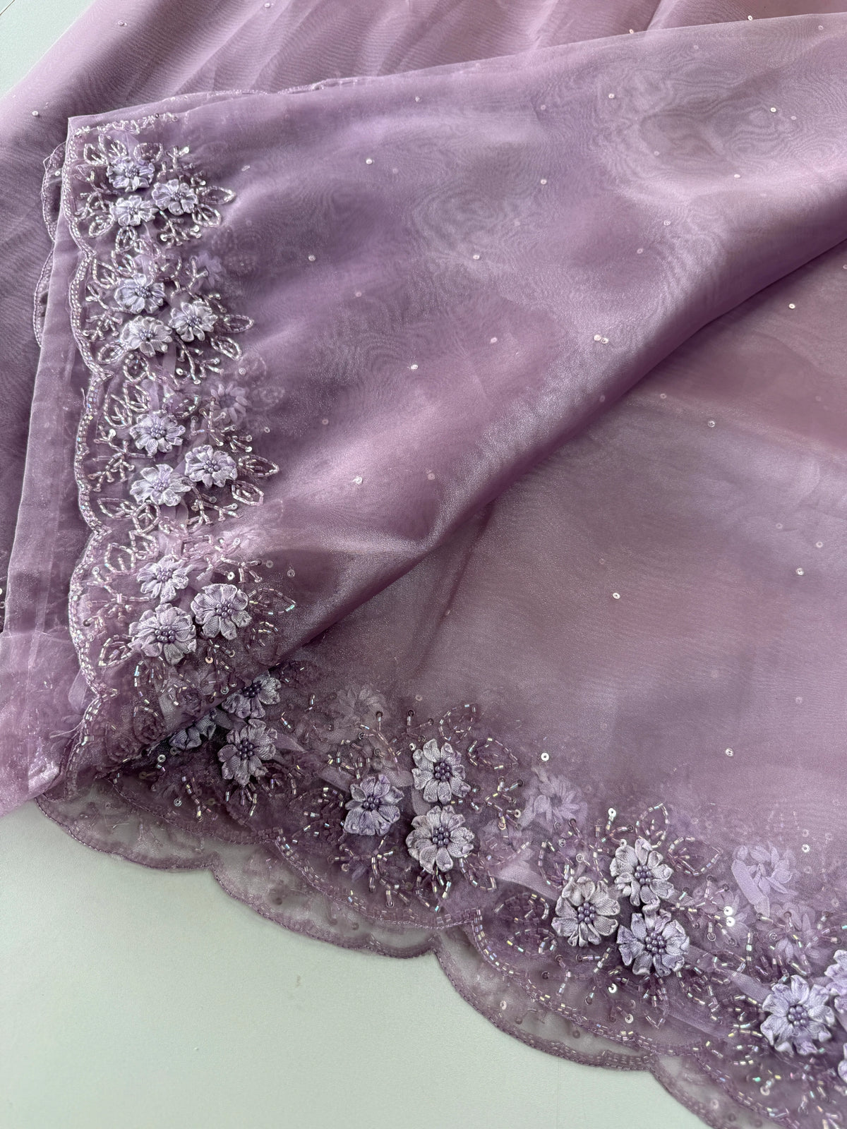 Glass Organza Saree/ HW23