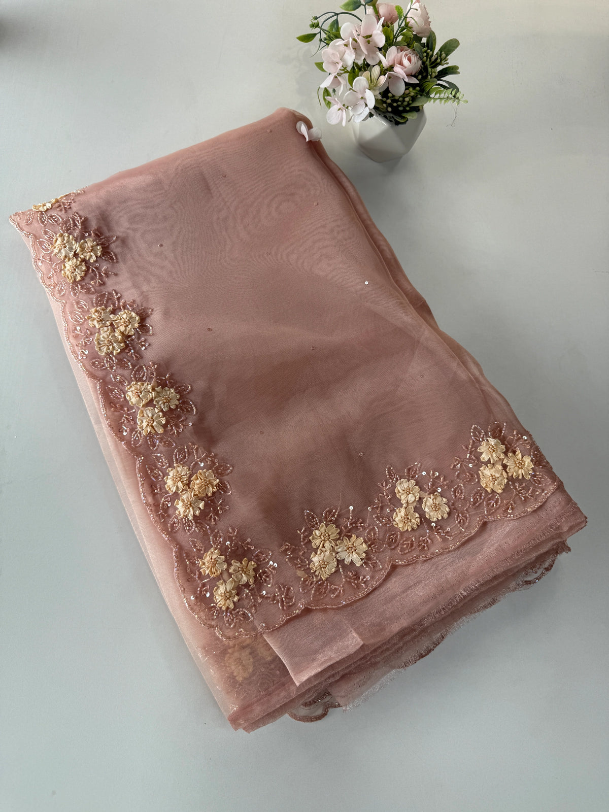 Glass Organza Saree/ HW23