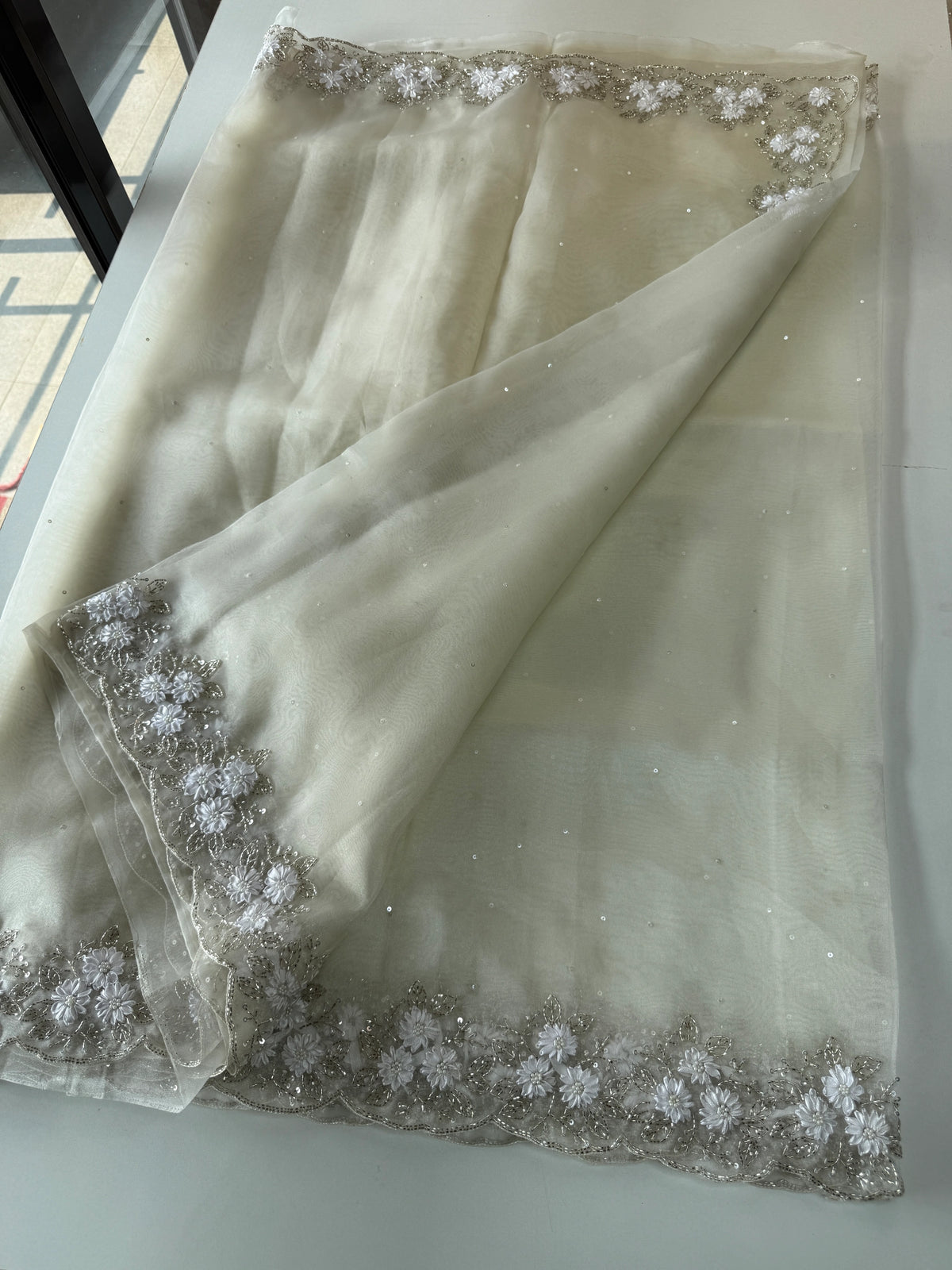 Glass Organza Saree/ HW23