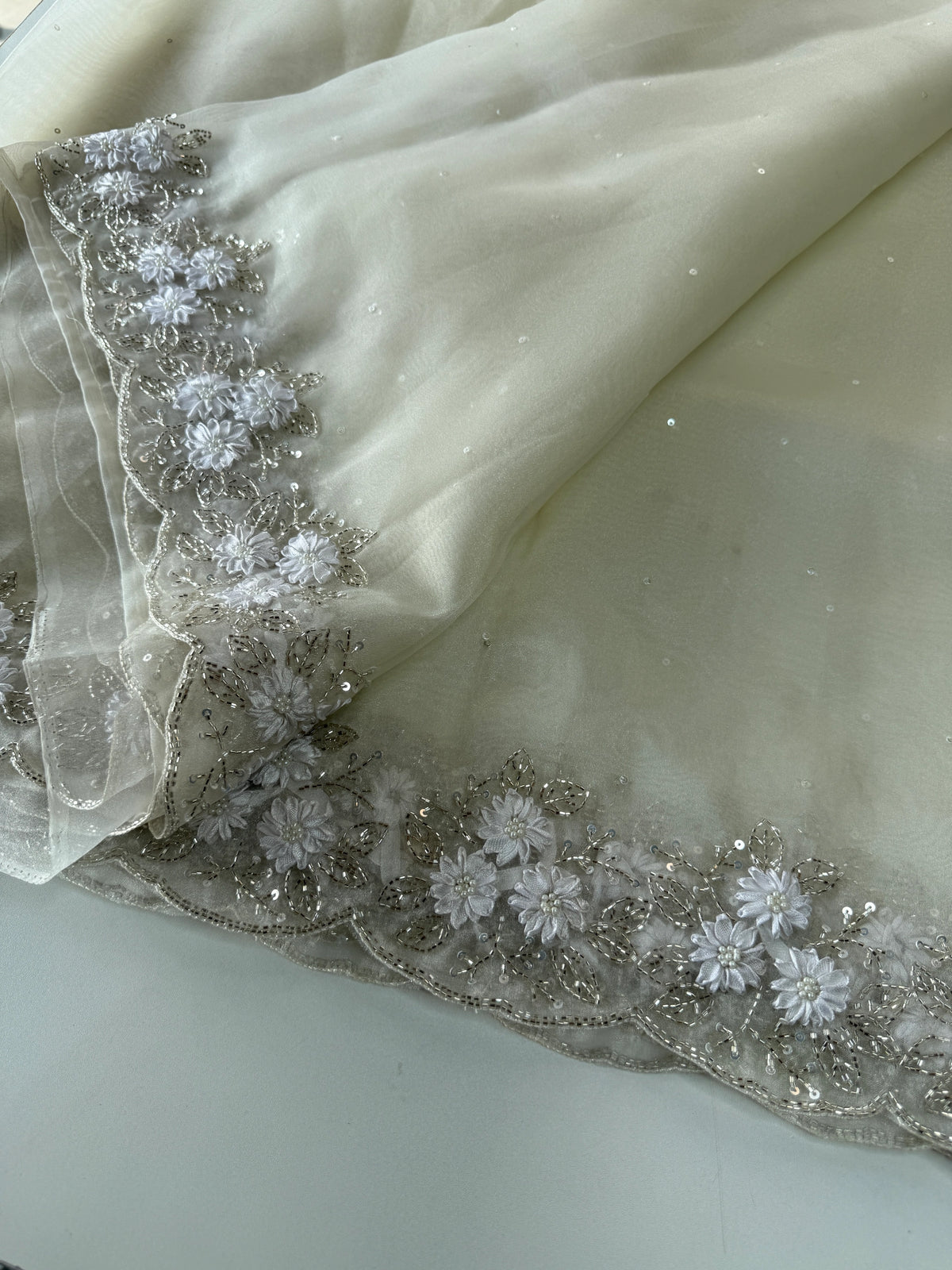 Glass Organza Saree/ HW23