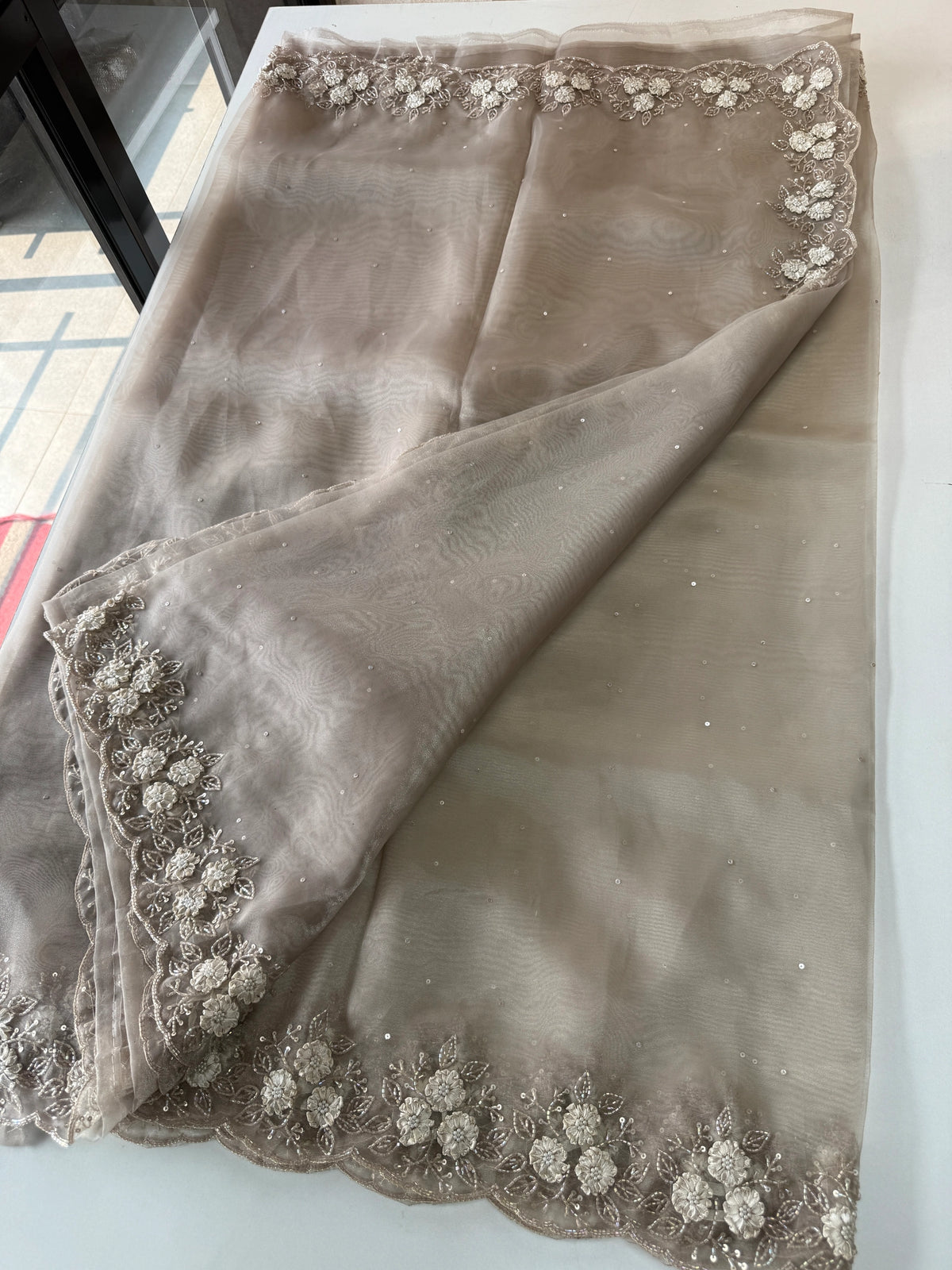 Glass Organza Saree/ HW23