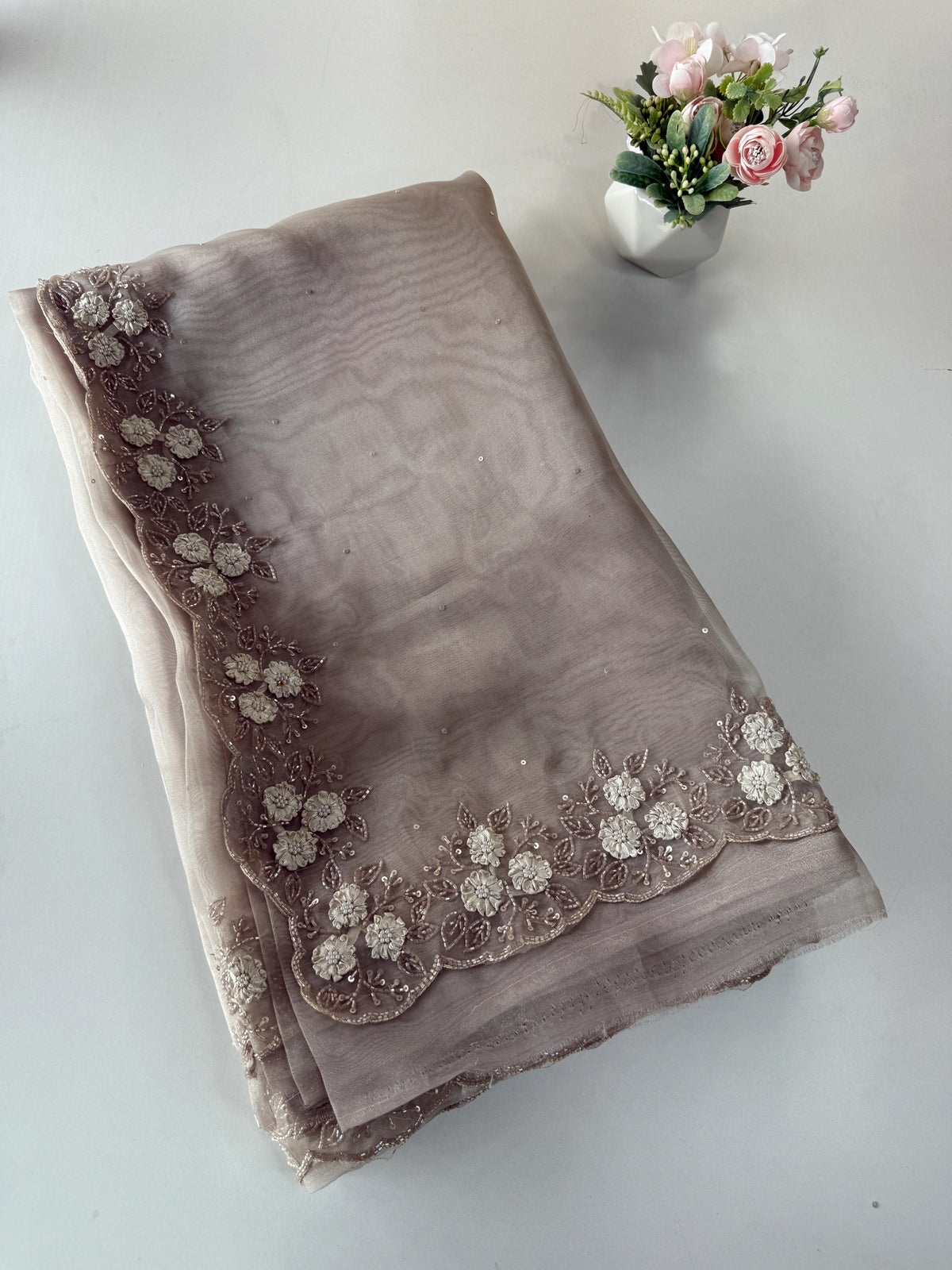 Glass Organza Saree/ HW23