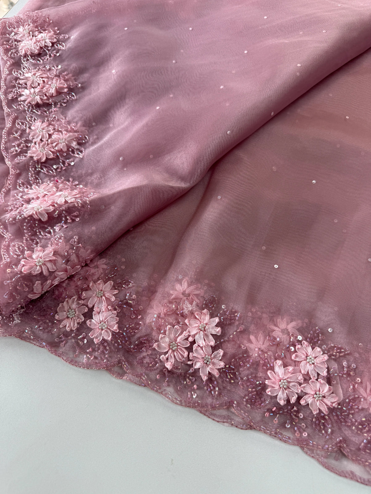 Glass Organza Saree/ HW23