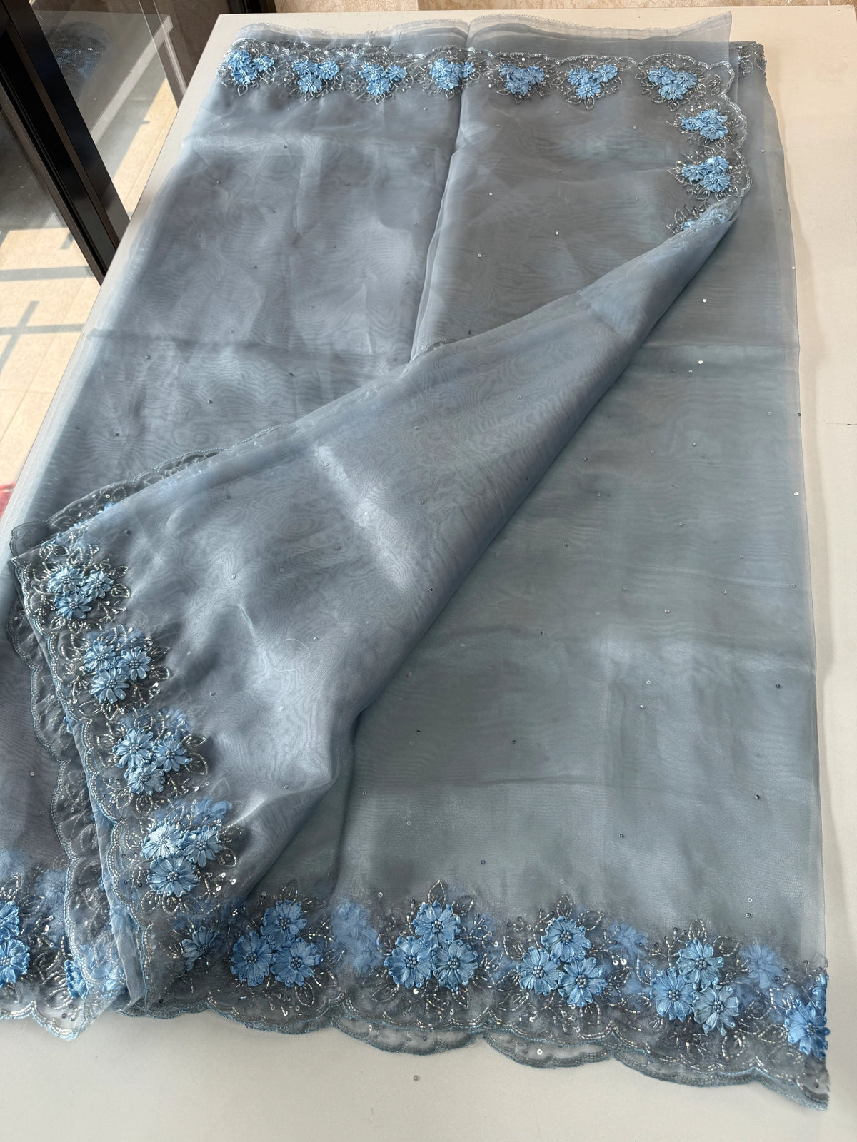 Glass Organza Saree/ HW23