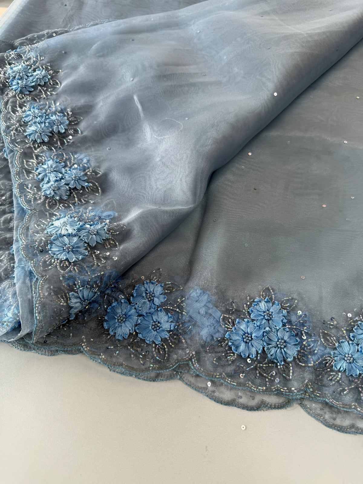 Glass Organza Saree/ HW23