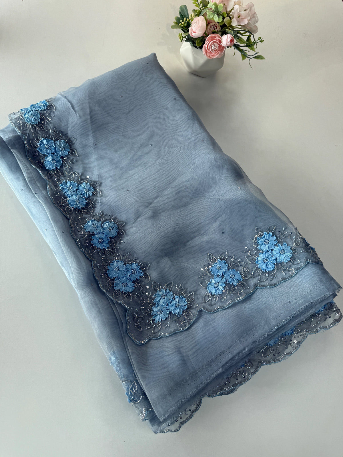 Glass Organza Saree/ HW23