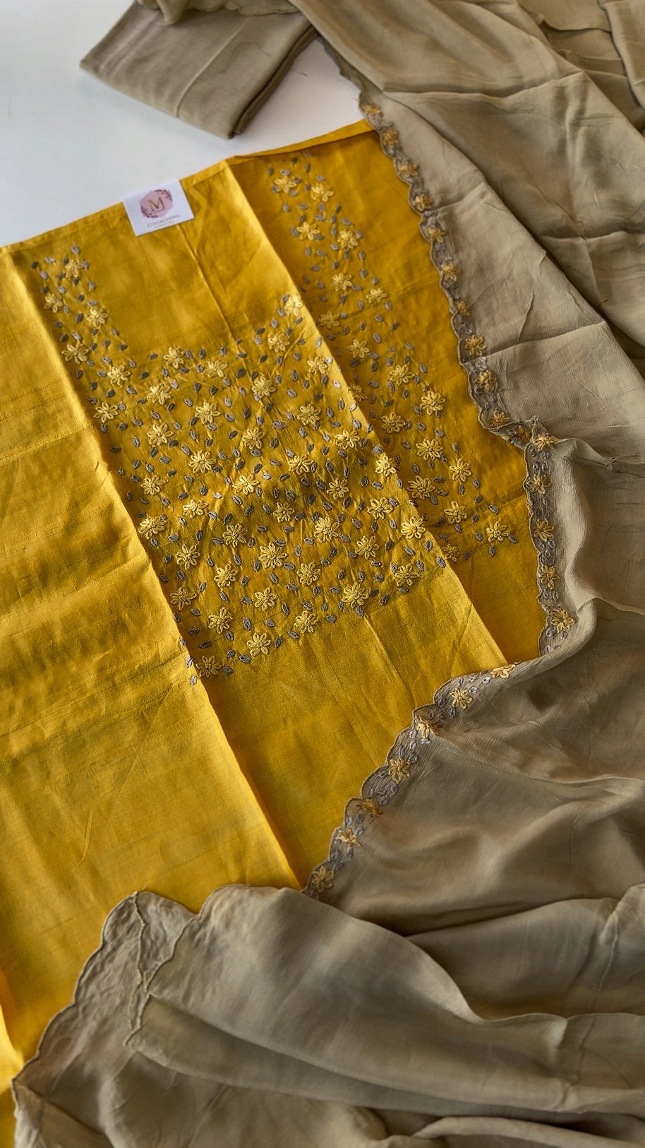 Pure tussar silk salwar set /S1099